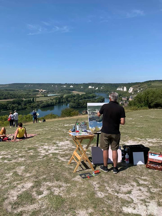 3e Festival International de Peinture en plein air qui s'est déroulé du 21 au 25 août 2019 aux Andelys.